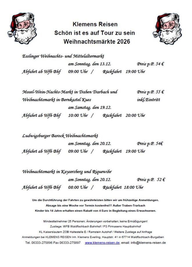 Weihnachtsmärkte Flyer2 2026