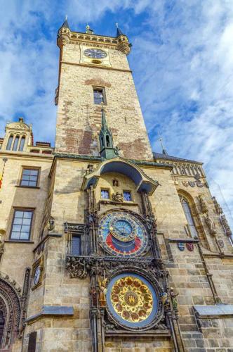 Astronomical clock in the square of the old city of Prague, Czec